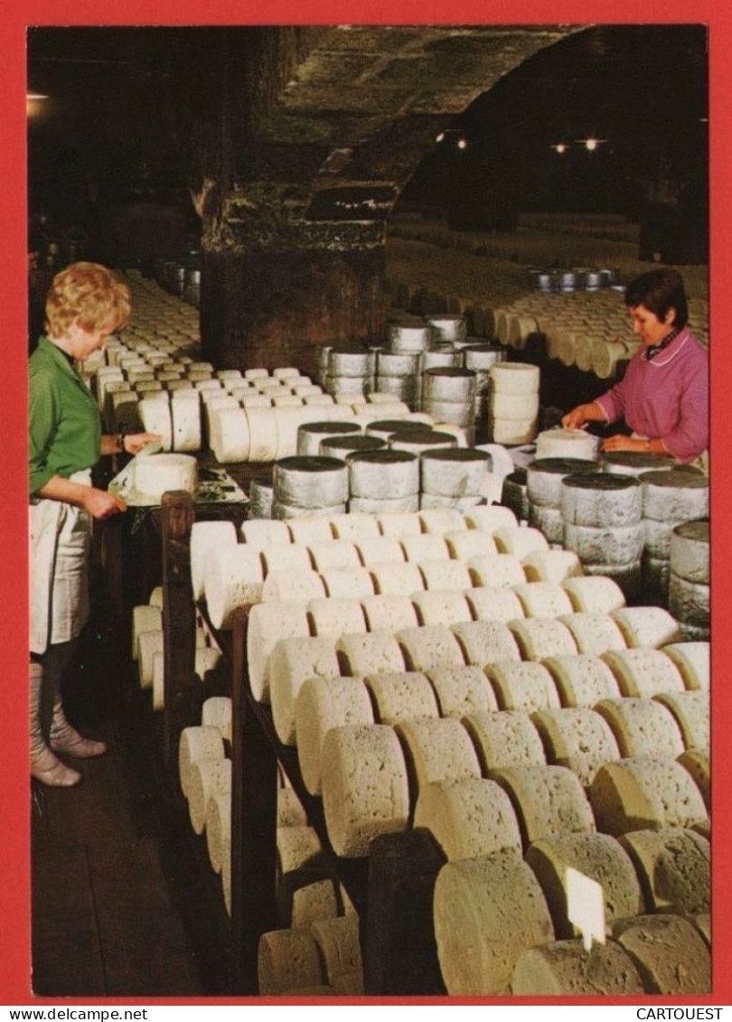 ROQUEFORT Habillage Roquefort Pour La Deuxième Phase De L'affinage 1984 Tampon - Roquefort