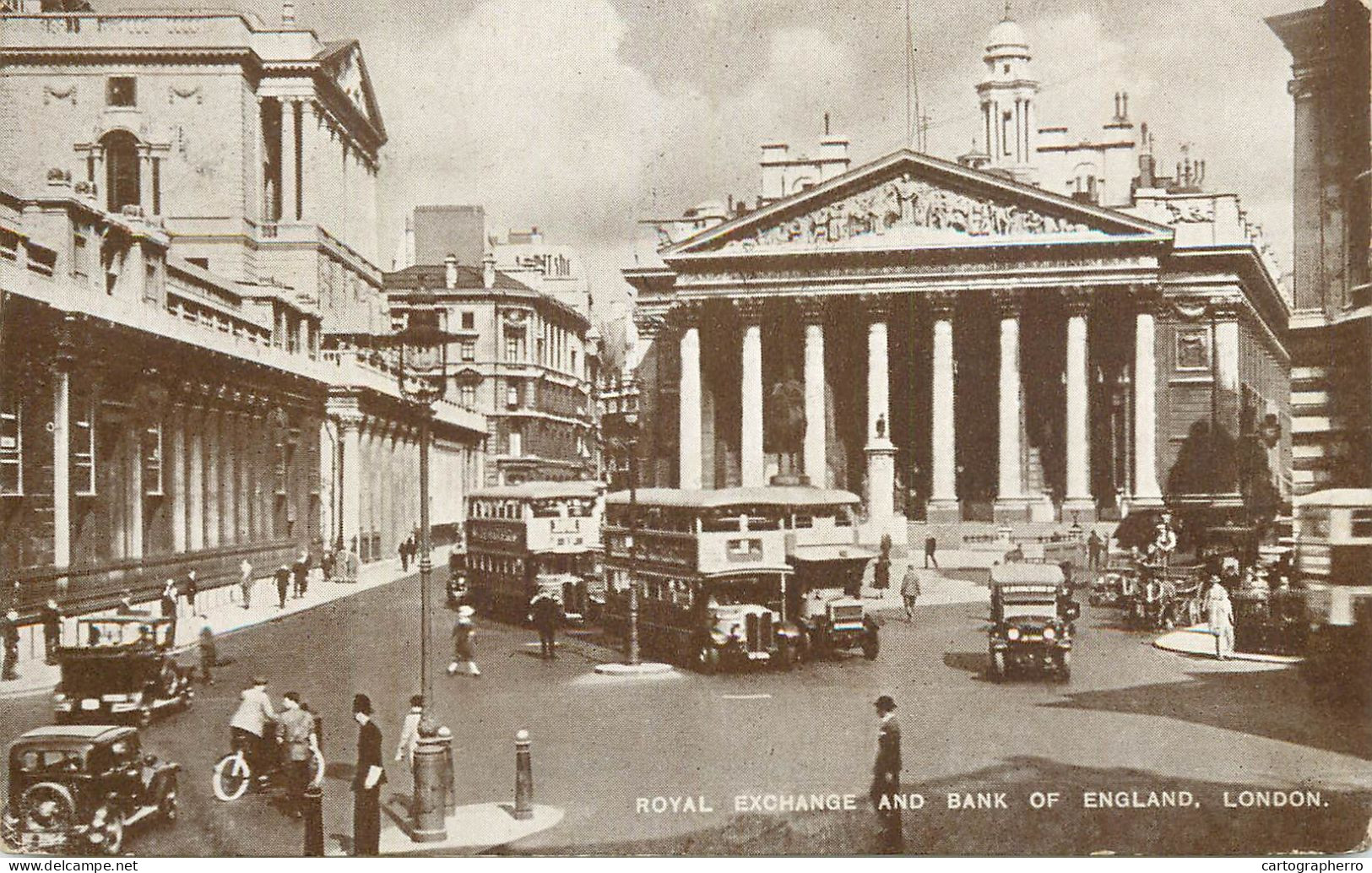 England London Royal Exchange And Bank Of England Bus - Other & Unclassified