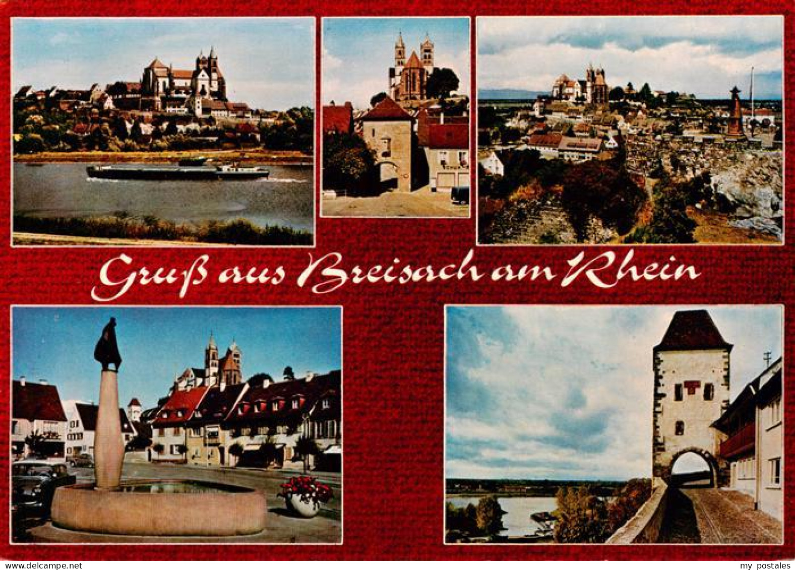 73929957 Breisach_Rhein Stephansmuenster Stadttor Panorama Brunnen - Breisach