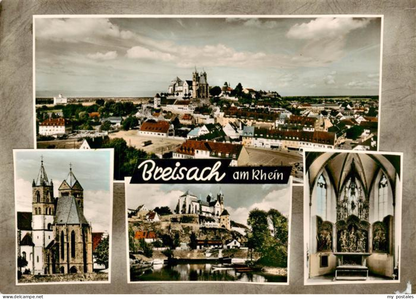 73929953 Breisach_Rhein Panorama Stephansmuenster Inneres - Breisach