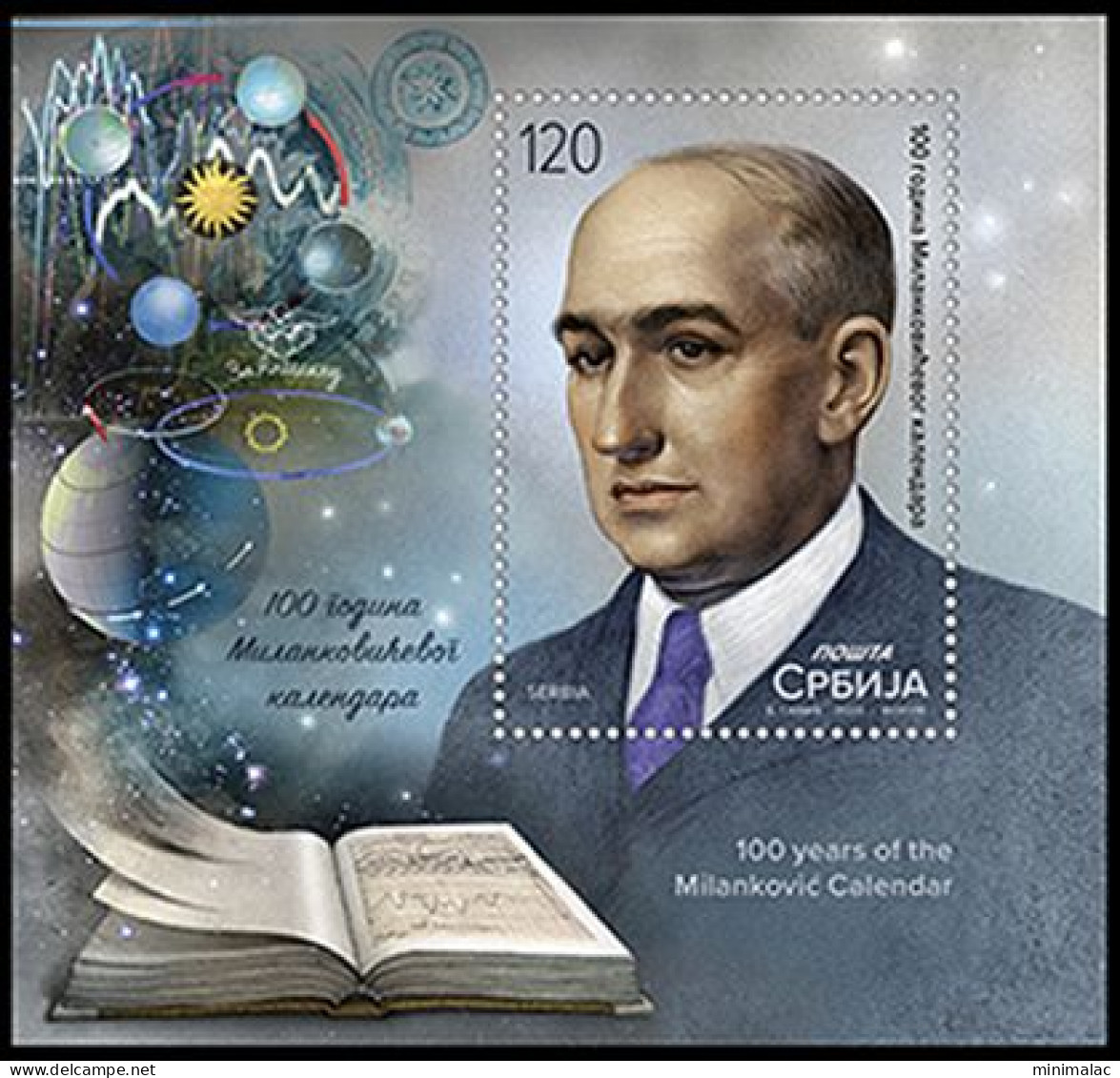 Serbia 2023, 100 Years Of The Milankovic Calendar, Block, MNH - Physik