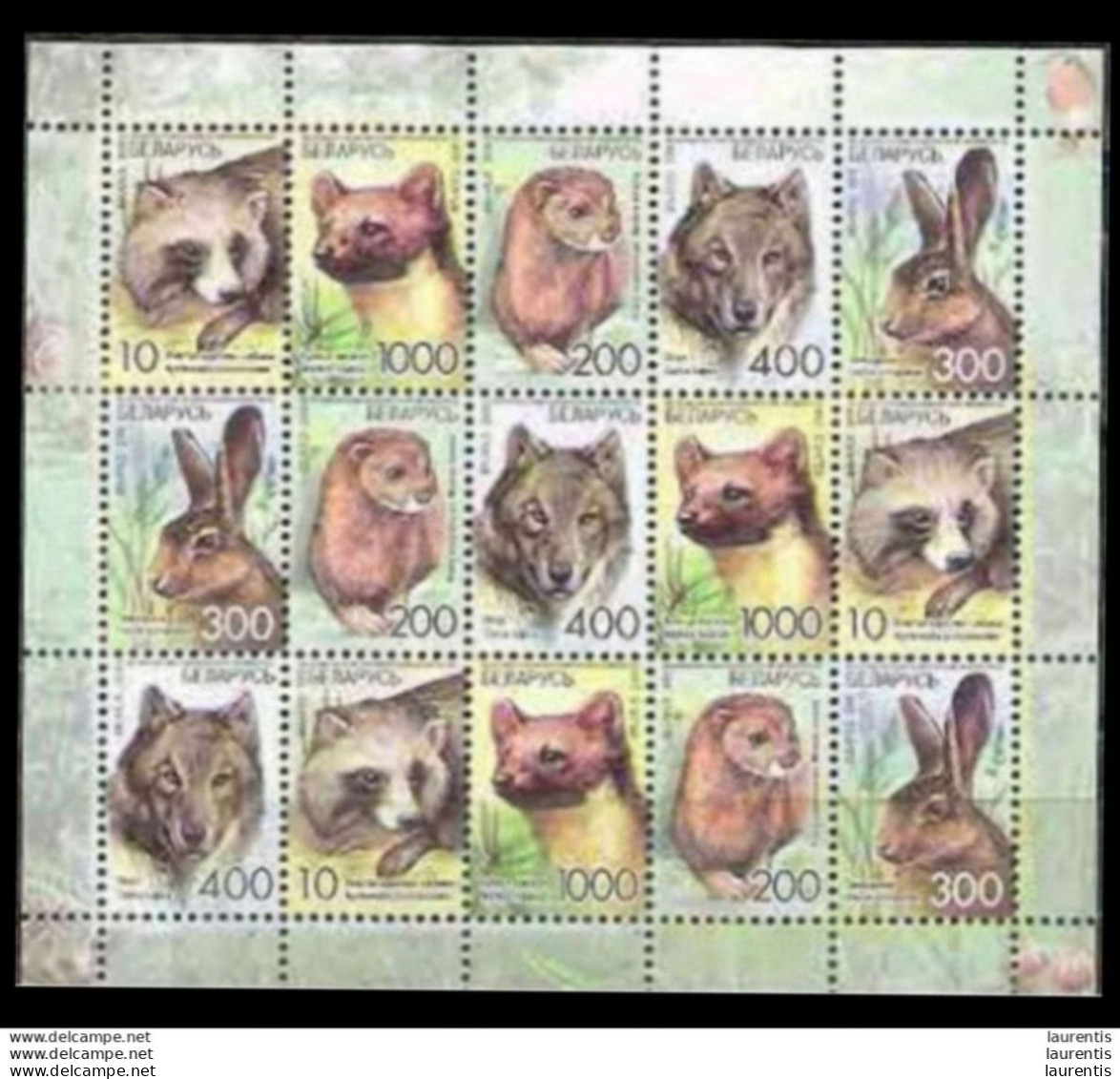 D21161  Wolves - Loups - Hares - Mammals - Bielorus Yv 631-25 Minisheet - MNH - 2,35 . (10) - Otros & Sin Clasificación