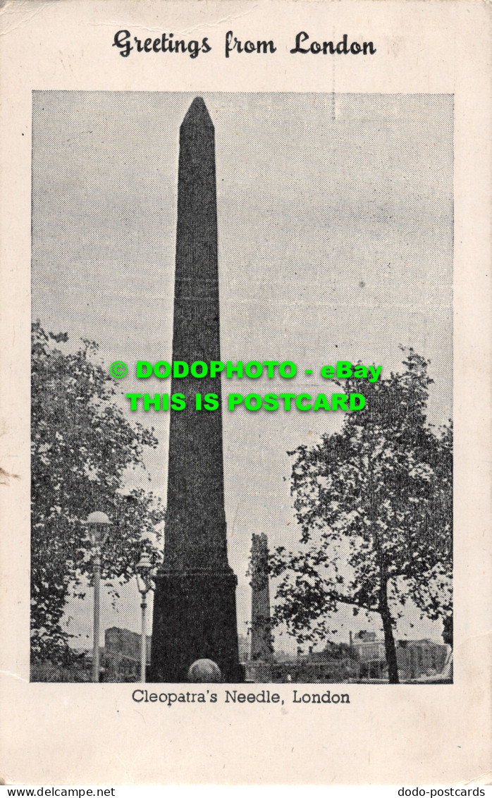 R484589 Greetings From London. Cleopatras Needle. London. 1947 - Other & Unclassified