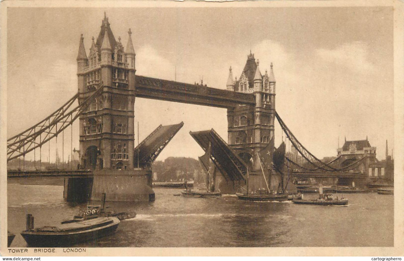 England London Tower Bridge Coal Barge - Tower Of London