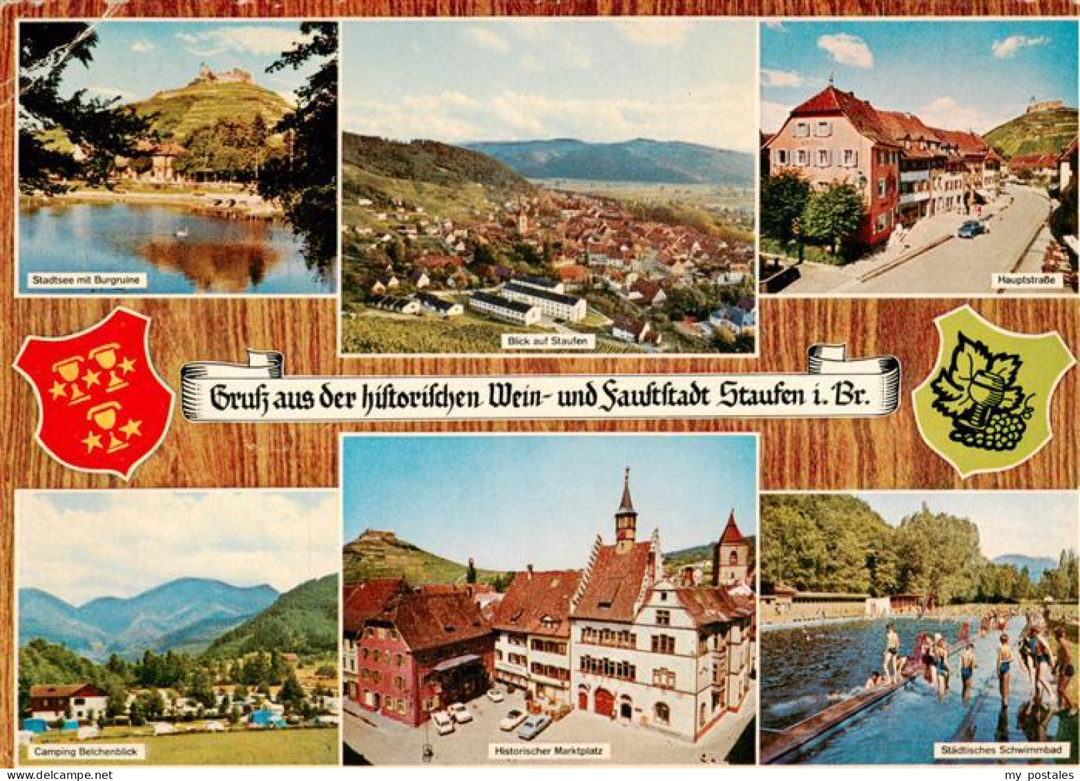 73929836 Staufen__Breisgau Stadtsee Mit Burgruine Panorama Hauptstrasse Camping  - Autres & Non Classés