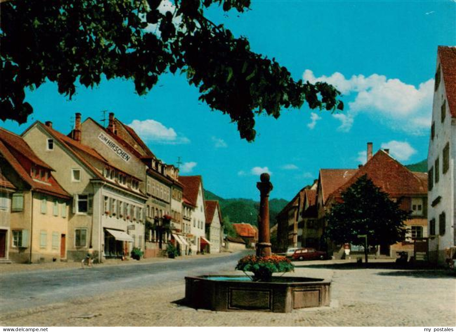 73929829 Sulzburg_Freiburg Ortspartie Mit Brunnen - Autres & Non Classés