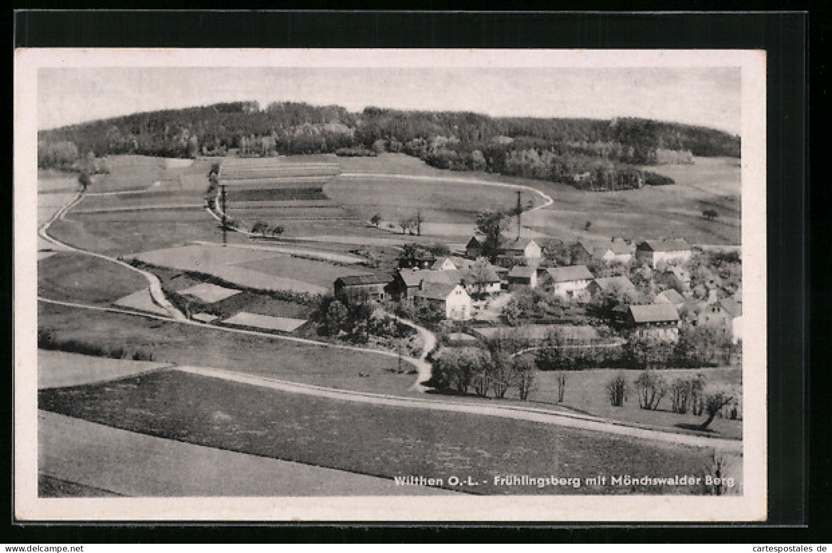 AK Wilthen O.-L., Frühlingsberg Mit Mönchswalder Berg  - Wilthen