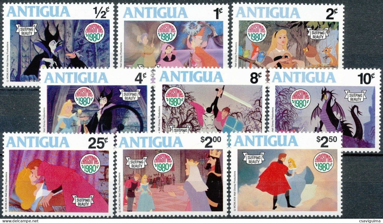 Antigua - 1980 - Disney: Christmas - Yv 592/00 - Disney