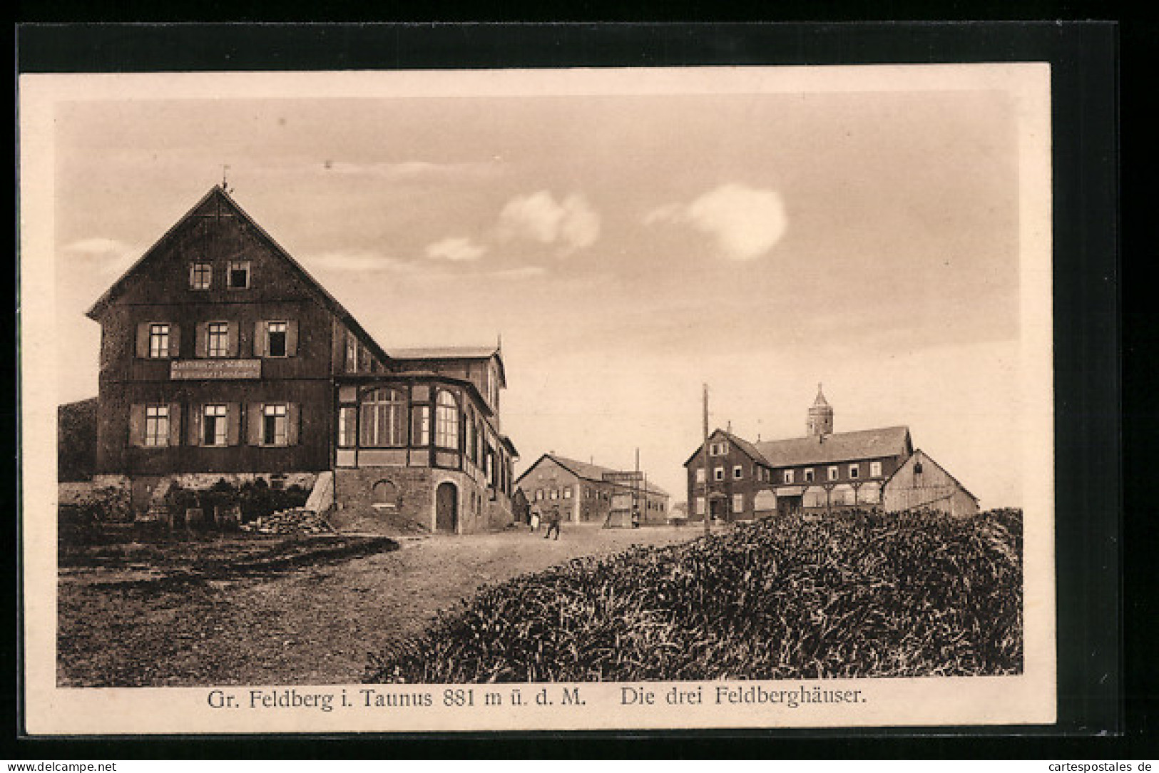 AK Gr. Feldberg I. Taunus, Die Drei Feldberghäuser  - Taunus