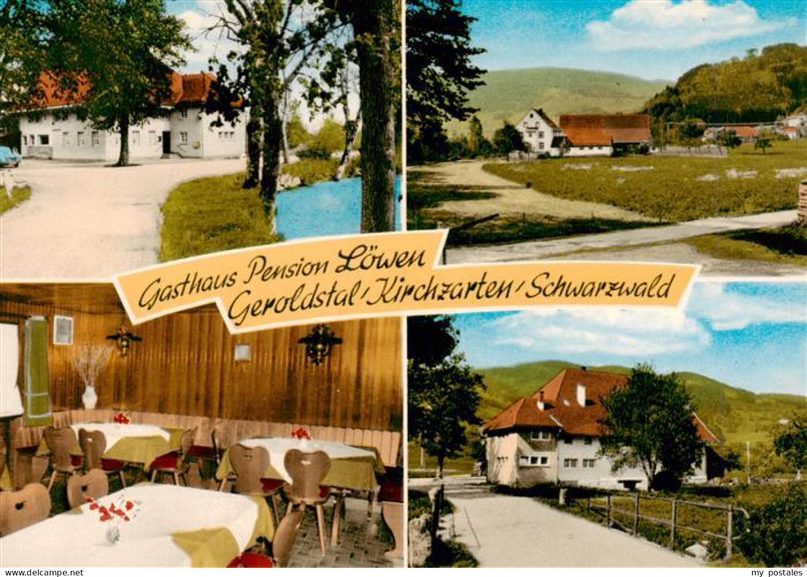 73929626 Kirchzarten Gasthaus Pension Geroldstal Gastraum Panorama - Kirchzarten