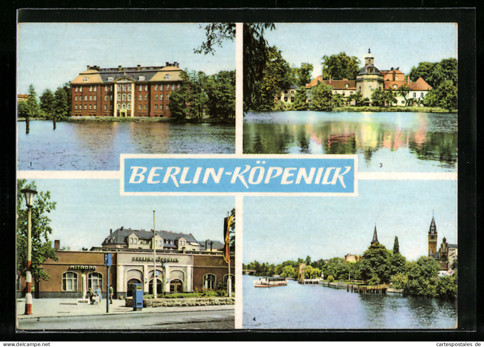 AK Berlin-Köpenick, Schloss, S-Bahnhof, Schlosskapelle, Teilansicht  - Köpenick