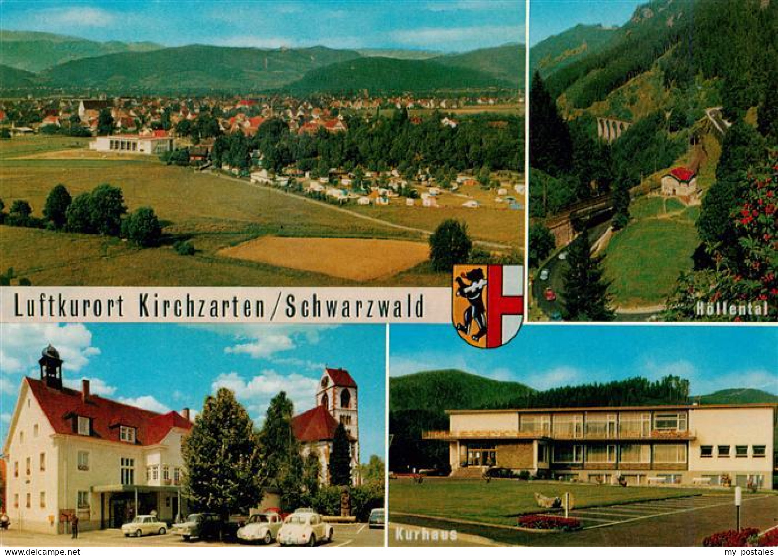 73929611 Kirchzarten Fliegeraufnahme Hoellental Gasthaus Kirche Kurhaus - Kirchzarten