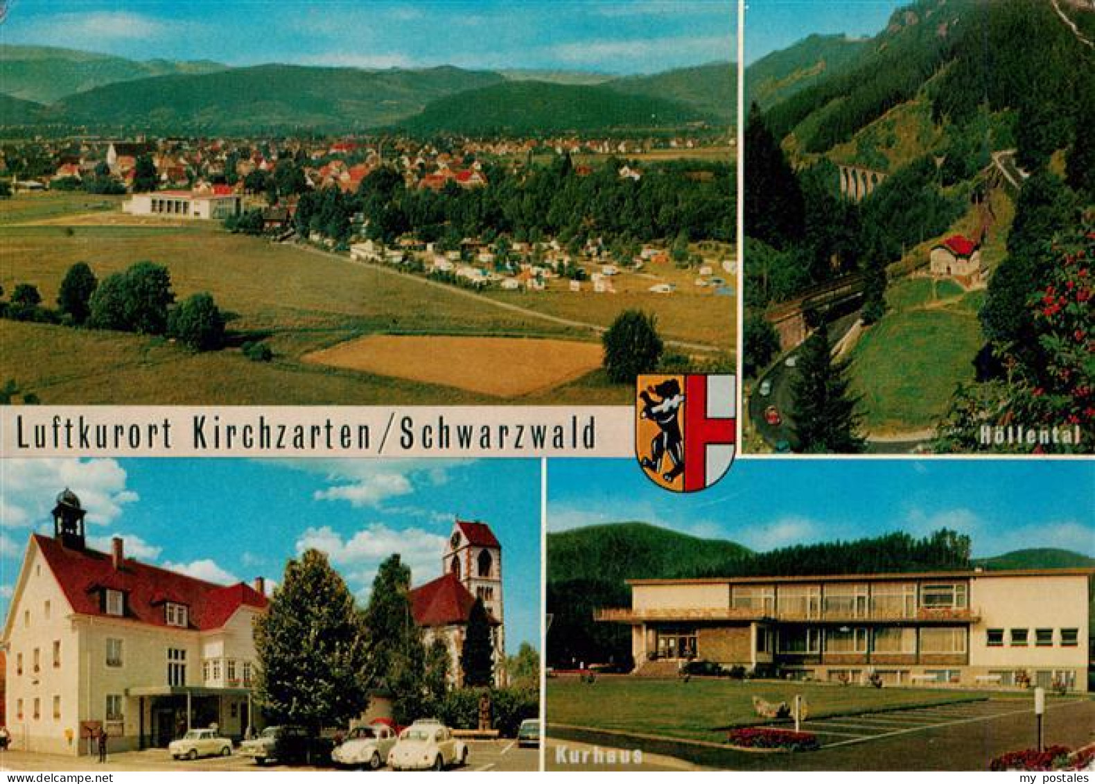 73929588 Kirchzarten Panorama Hoellental Kirche Schule - Kirchzarten