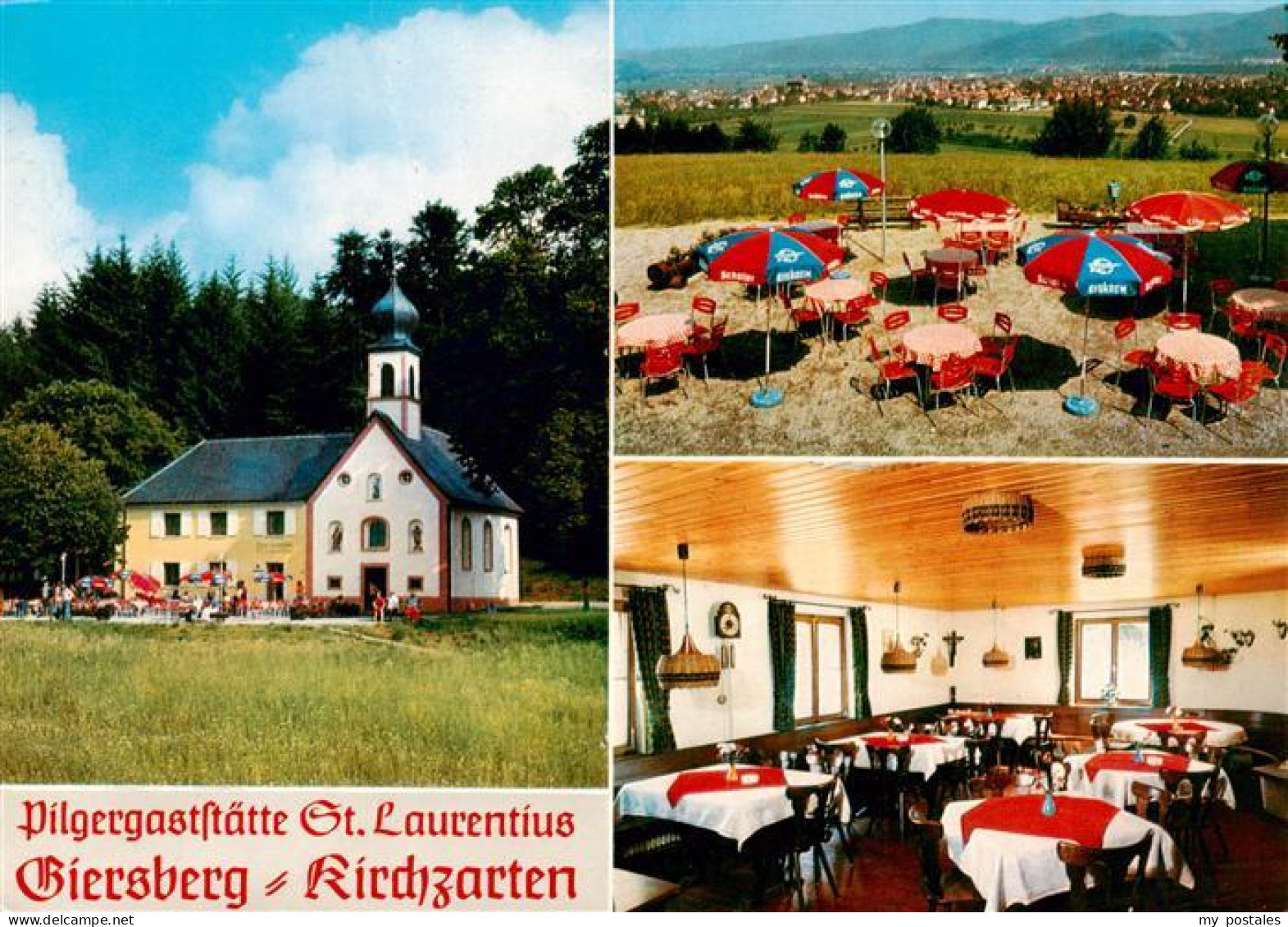 73929584 Kirchzarten Pilgergaststaette Giersberg Gastraum Freiterrasse - Kirchzarten