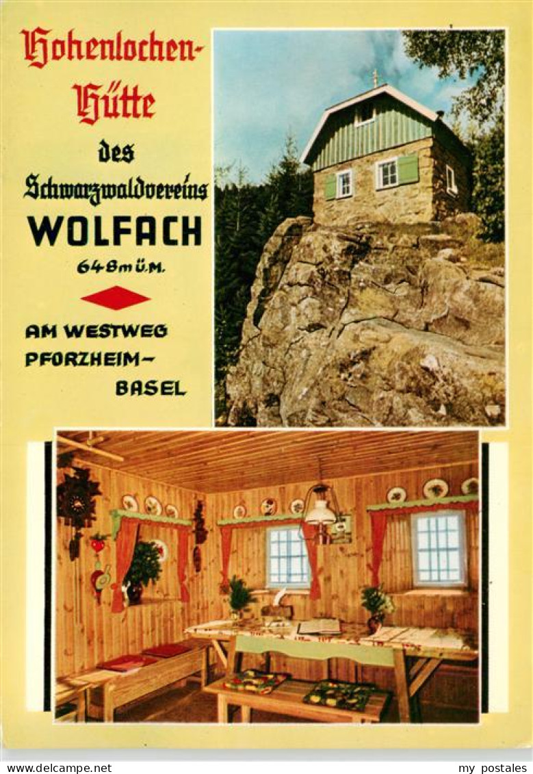 73930837 Wolfach_Schwarzwald Hohenlochen Huette Gaststube - Wolfach