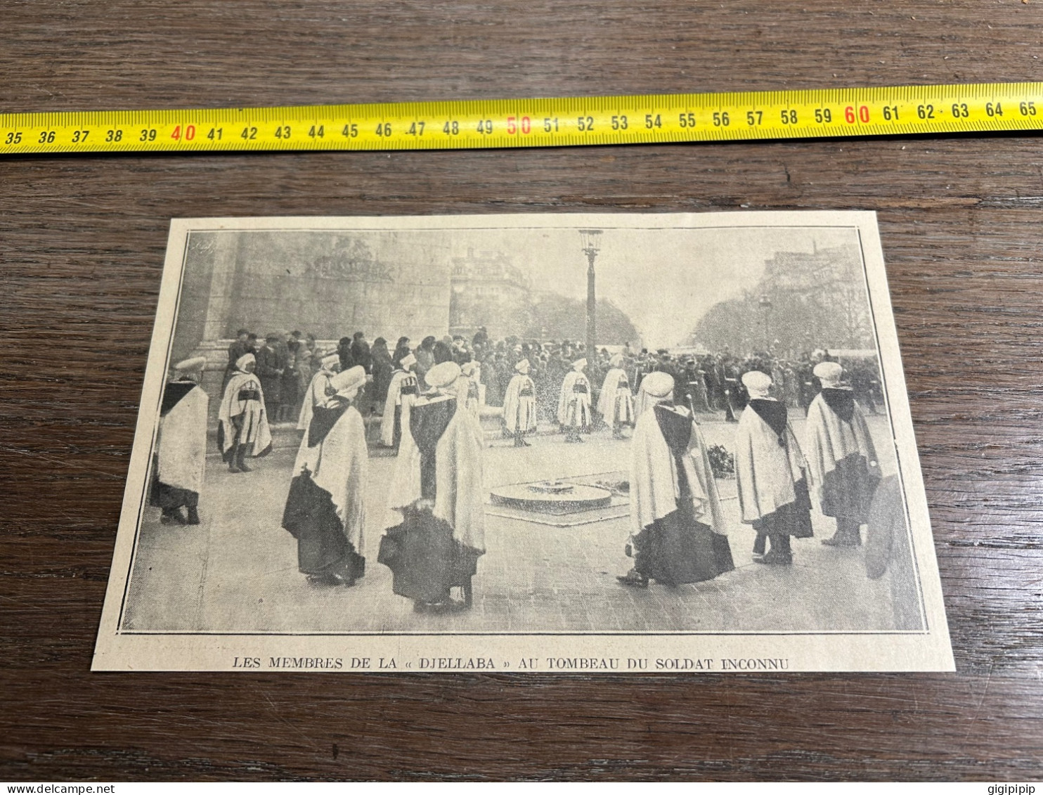 1930 GHI15 MEMBRES DE LA DJELLABA AU TOMBEAU DU SOLDAT INCONNU - Colecciones