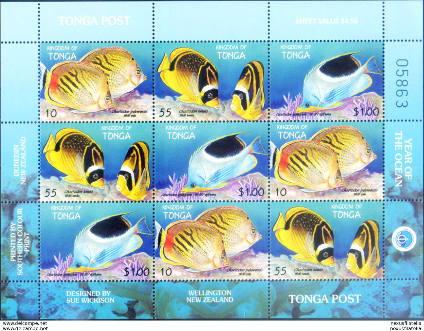 Fauna. Pesci 1998. - Tonga (1970-...)
