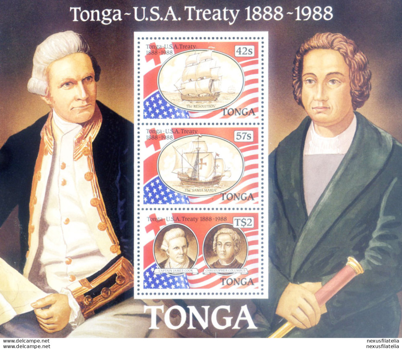 Trattato Con Gli USA 1988. - Tonga (1970-...)