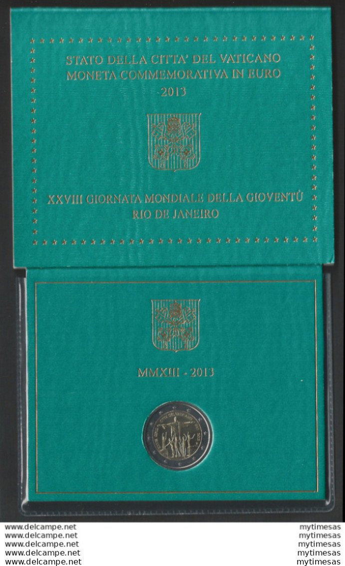 2013 Vaticano € 2,00 Gioventù FDC In Folder - Vatican