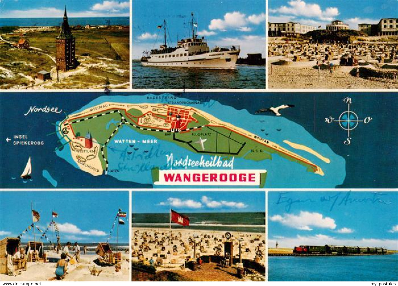 73930691 Wangerooge_Wangeroog_Nordseebad Westturm MS Wangerooge Strandpartien In - Wangerooge