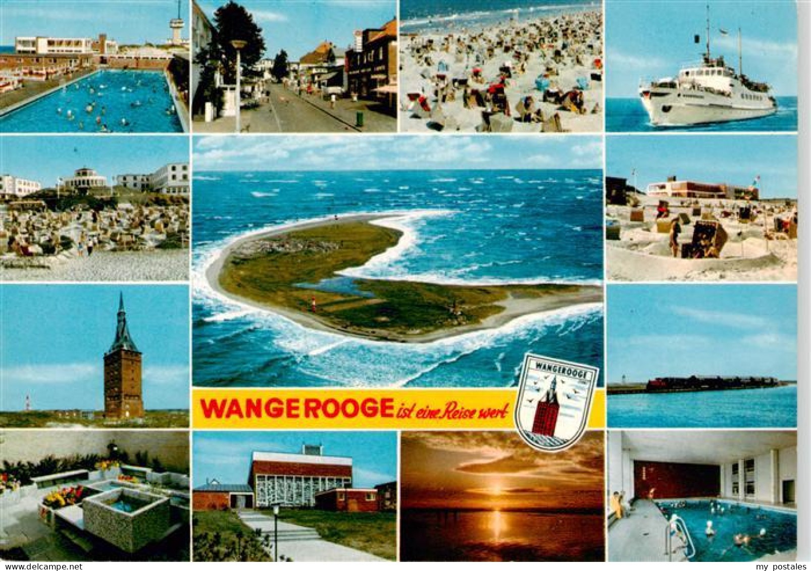 73930687 Wangerooge_Wangeroog_Nordseebad Schwimmbad Strandpartien Westturm MS Wa - Wangerooge