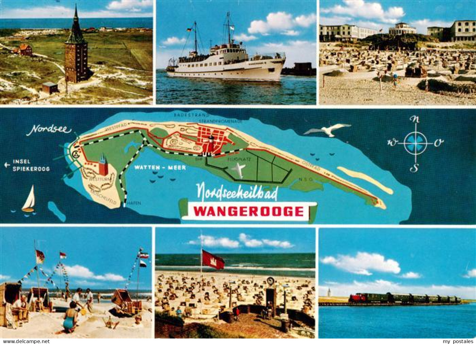 73930686 Wangerooge_Wangeroog_Nordseebad Westturm MS Wangerooge Strandpartien In - Wangerooge