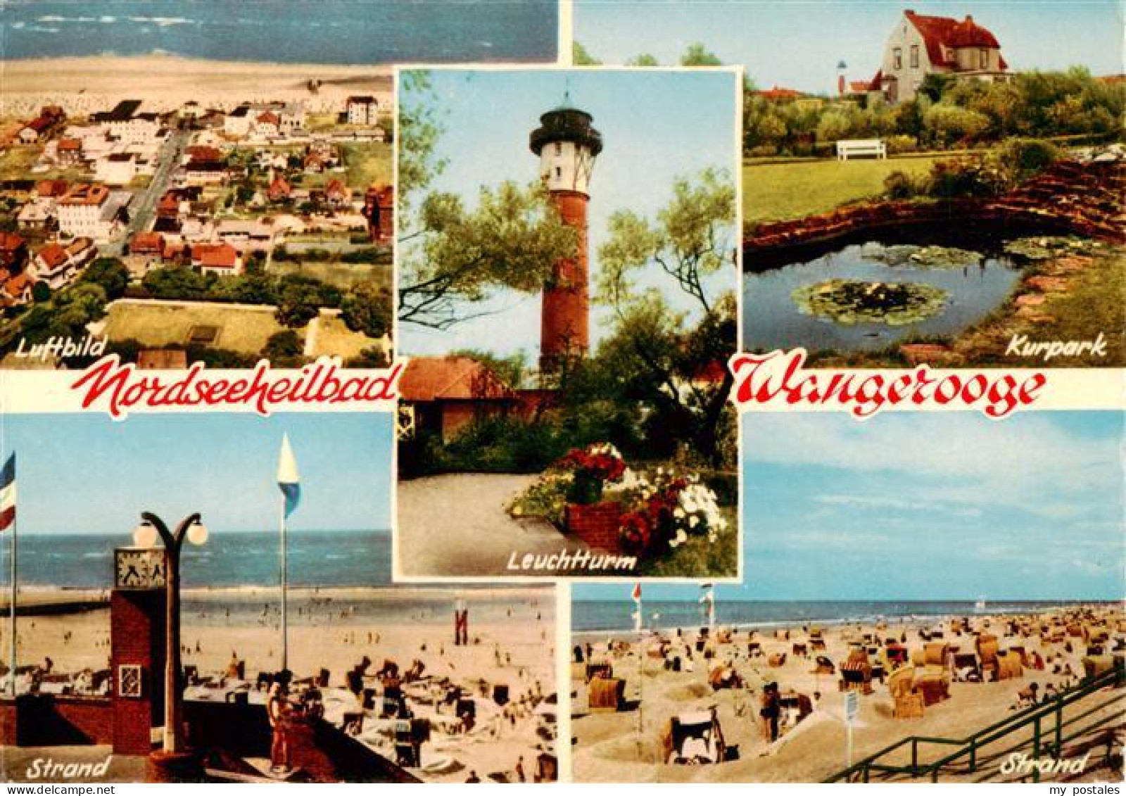 73930677 Wangerooge_Wangeroog_Nordseebad Fliegeraufnahme Leuchtturm Kurpark Stra - Wangerooge