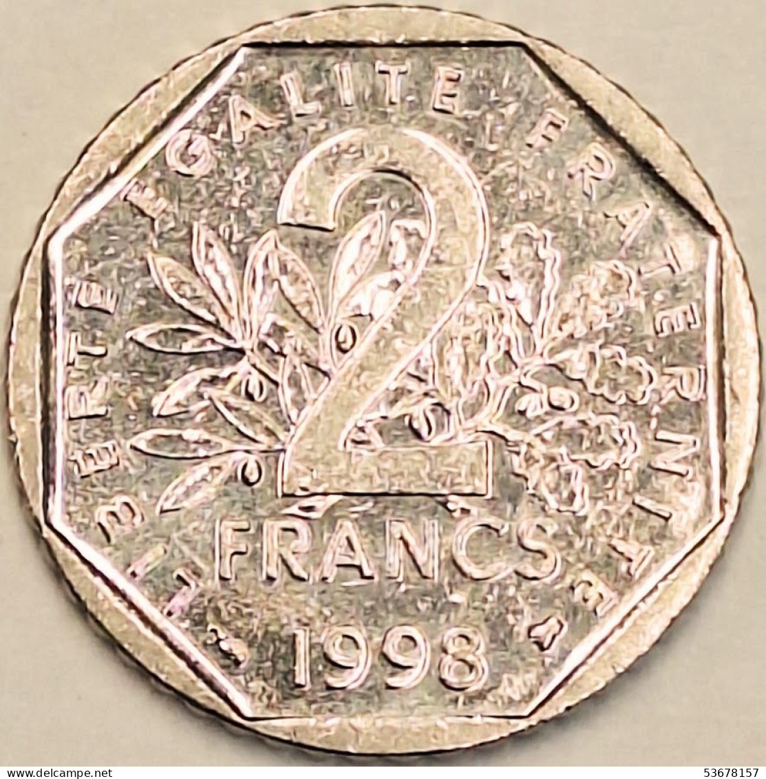 France - 2 Francs 1998, KM# 942.1 (#4329) - 2 Francs