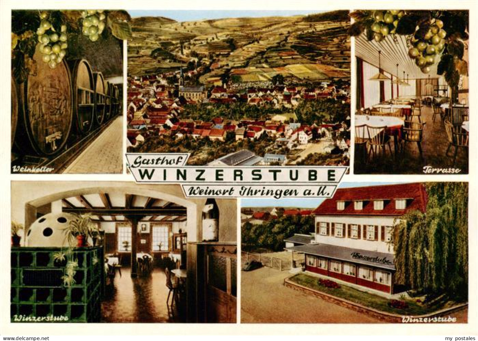 73929551 Ihringen_Kaiserstuhl Hotel Restaurant Winzerstube Weinkeller Panorama T - Ihringen