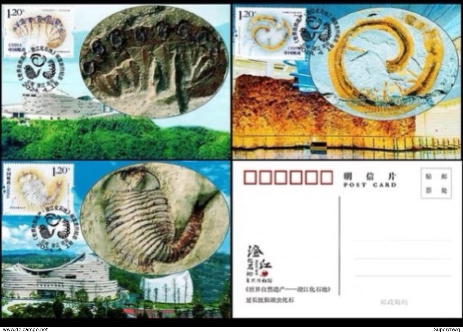 China Maximum Card 2024-4 World Natural Heritage Site - Chengjiang Fossil Site - Tarjetas – Máxima