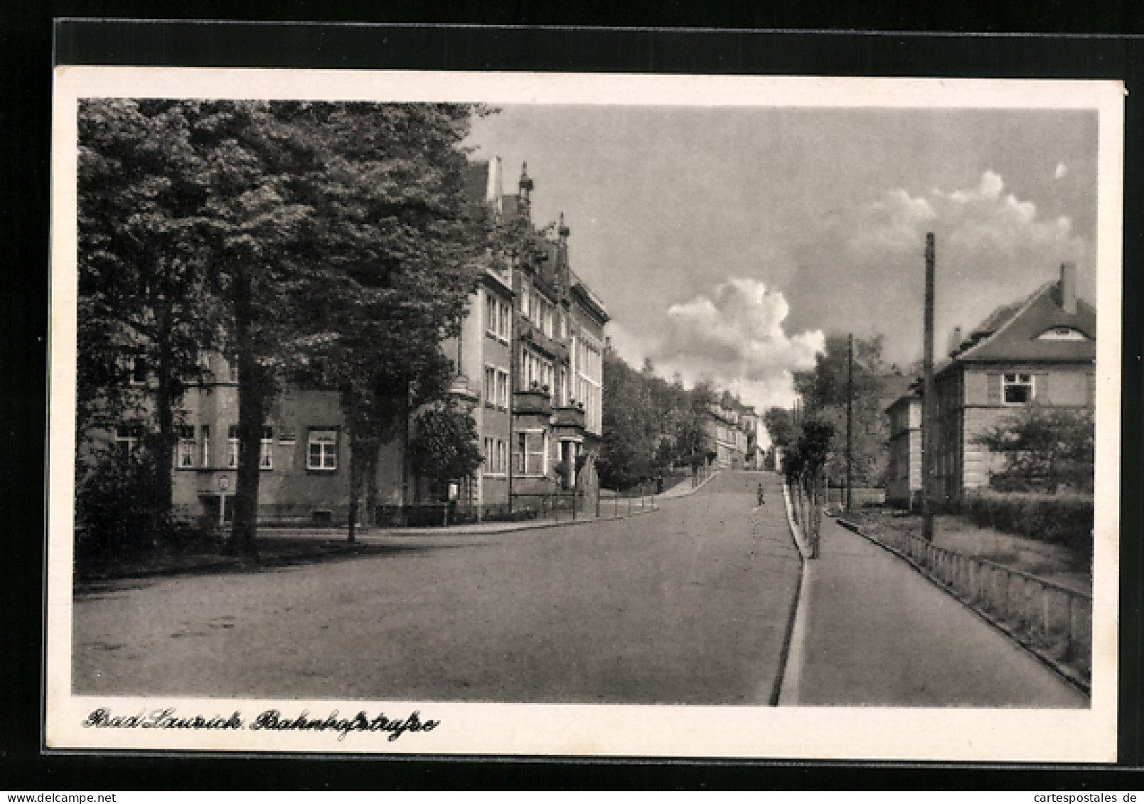 AK Bad Lausick, Blick Auf Die Bahnhofsstrasse  - Bad Lausick