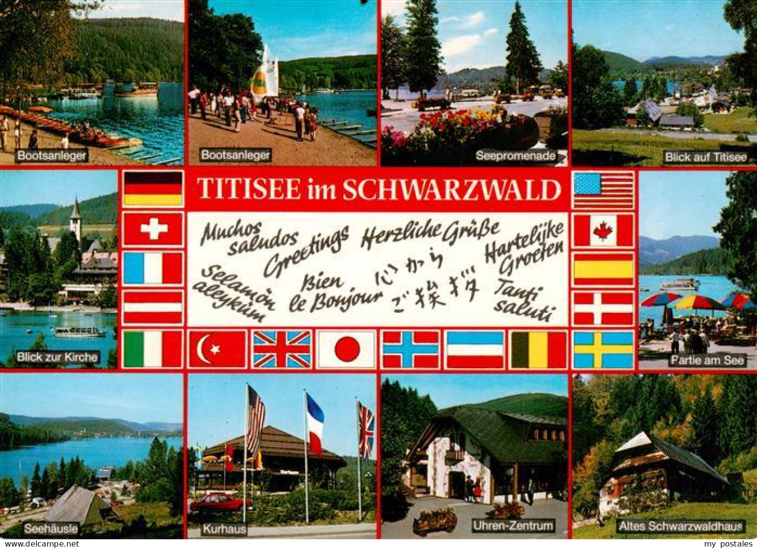 73929505 Titisee-Neustadt Bootsanleger Seepromenade Titiseepartie Kirche Seehaeu - Titisee-Neustadt