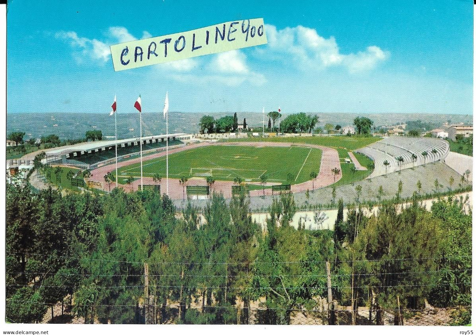 Stadio Stade Stadium Estadio Marche Macerata Stadio Campo Sportivo Helvia Recina Differente Veduta - Fútbol