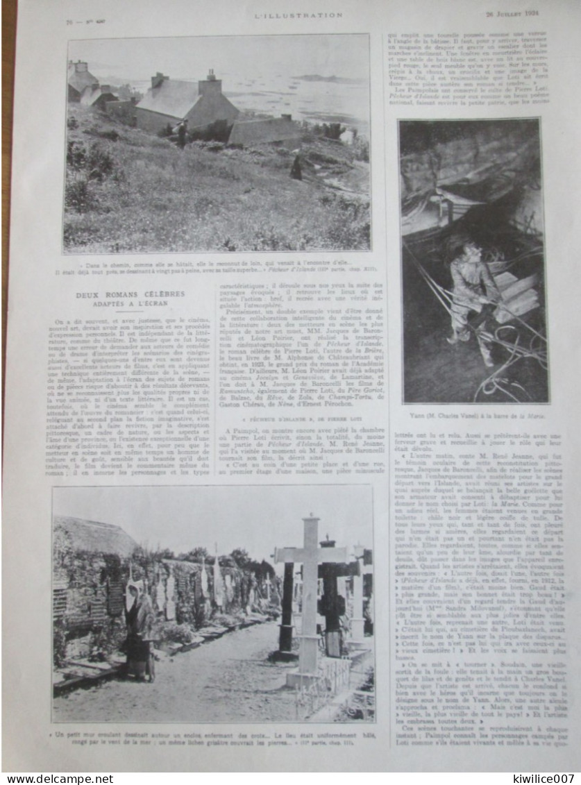 1924 PECHEUR D ISLANDE PIERRE LOTI   La Briere  Marais PAIMPOL  Bretagne  Romans à L'écran - Unclassified