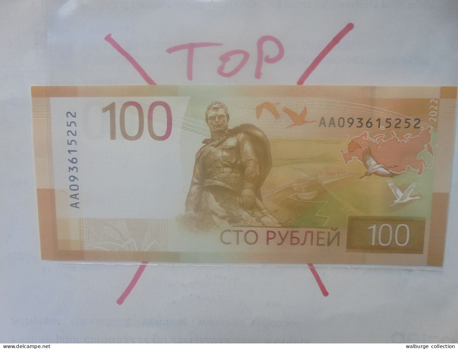 RUSSIE 100 ROUBLES 2022 Neuf/Unc (B.33) - Rusland