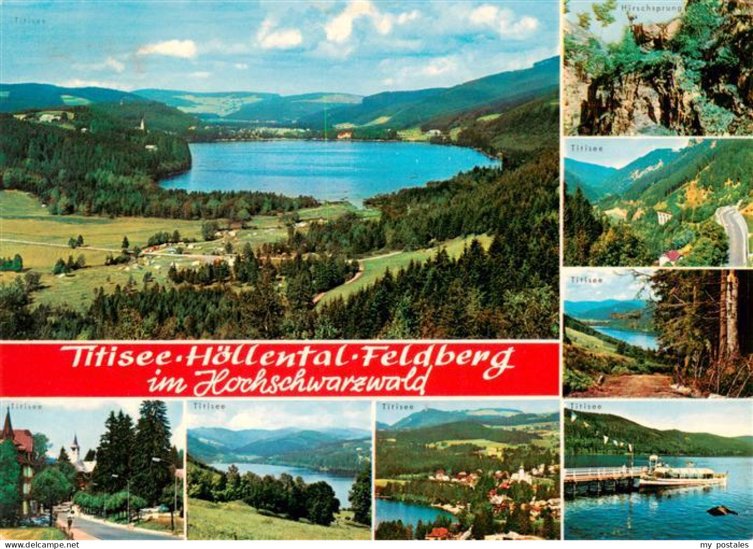 73929444 Titisee-Neustadt Panorama Titisee Partien Hirschsprung Hoellental - Titisee-Neustadt