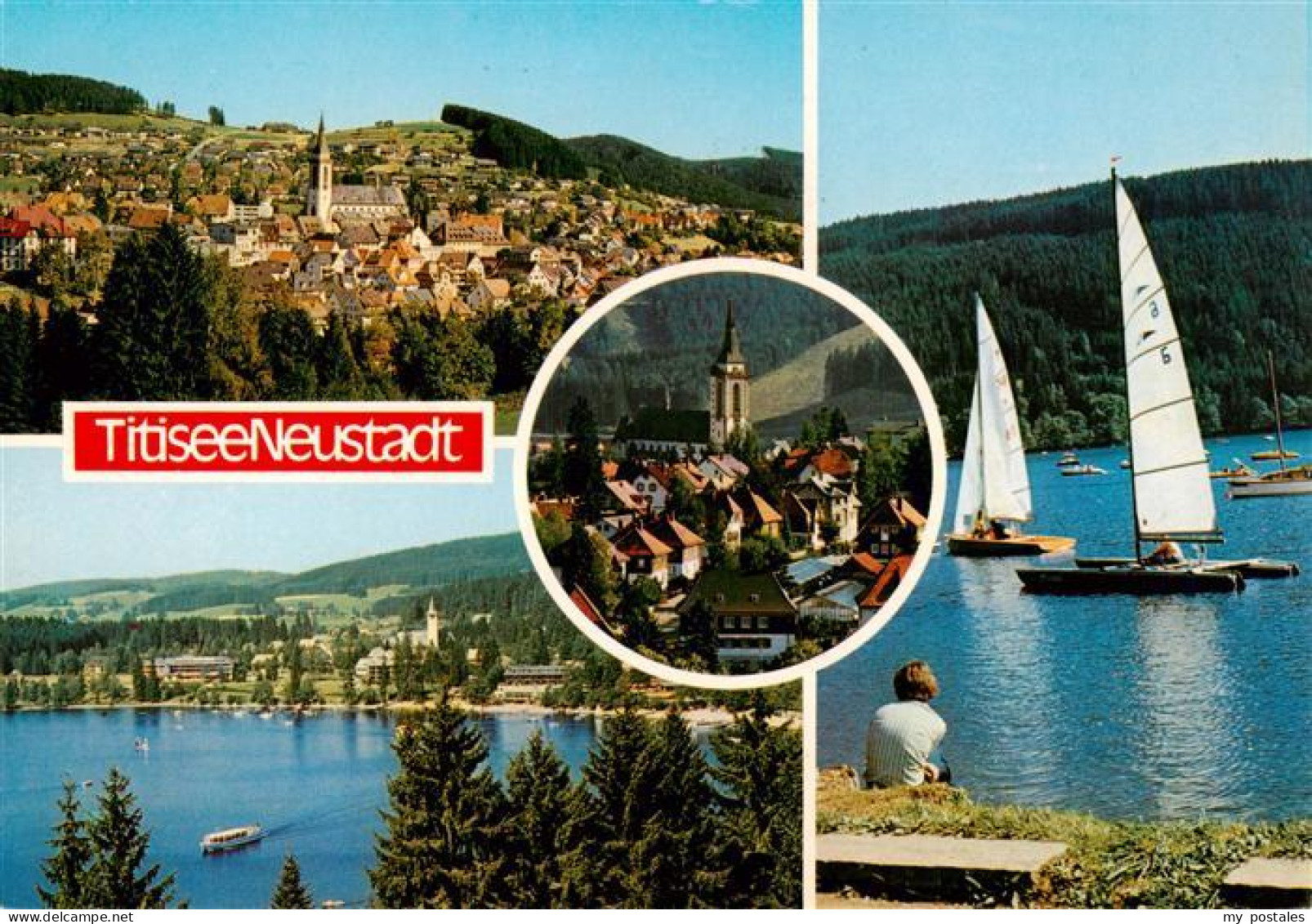 73929435 Titisee-Neustadt Panorama Kirche Seepartien - Titisee-Neustadt