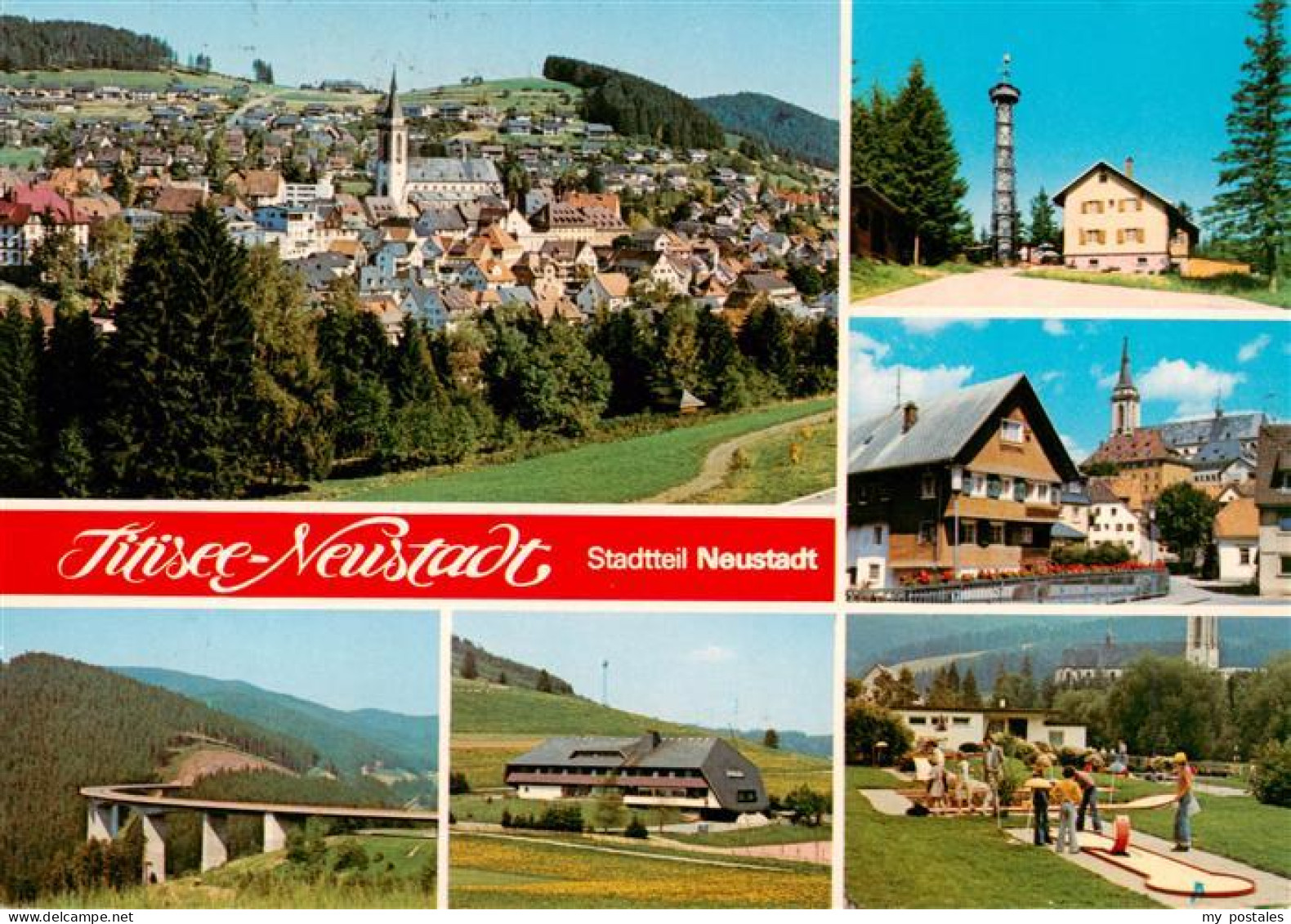 73929429 Titisee-Neustadt Panorama Bruecke Gasthof Aussichtsturm Minigolf - Titisee-Neustadt