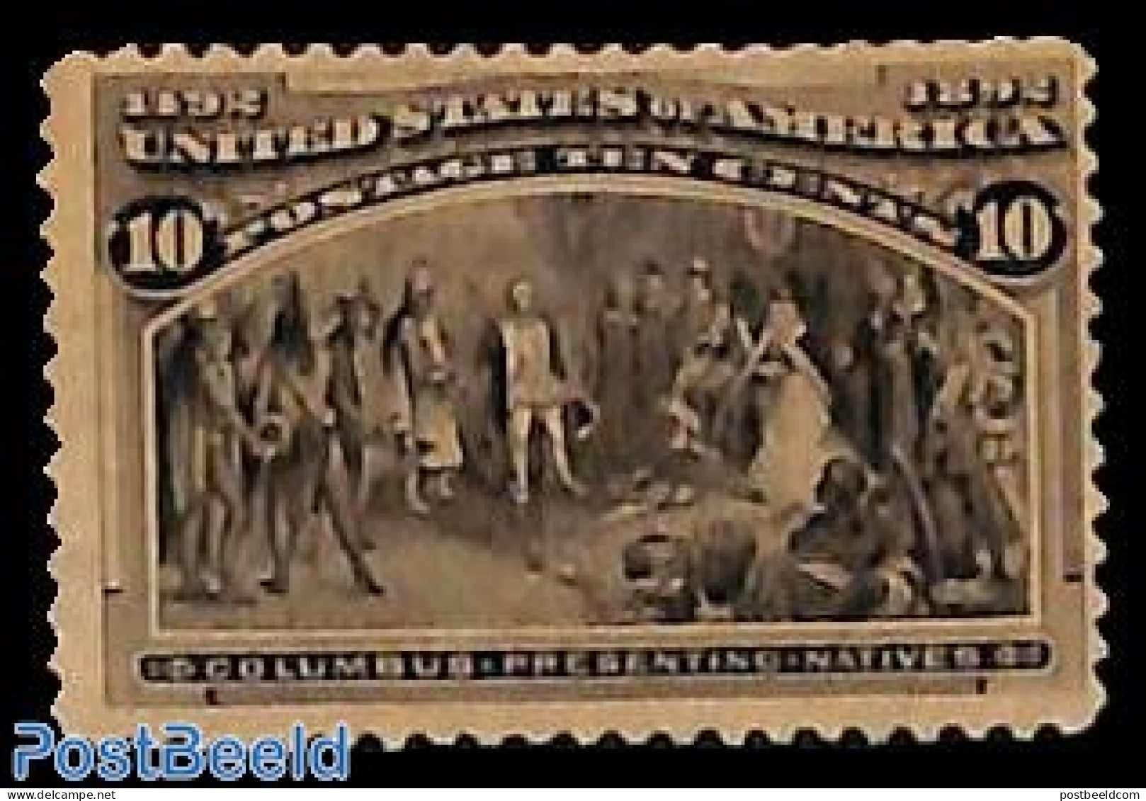 United States Of America 1893 10c, Stamp Out Of Set, Unused (hinged) - Ungebraucht