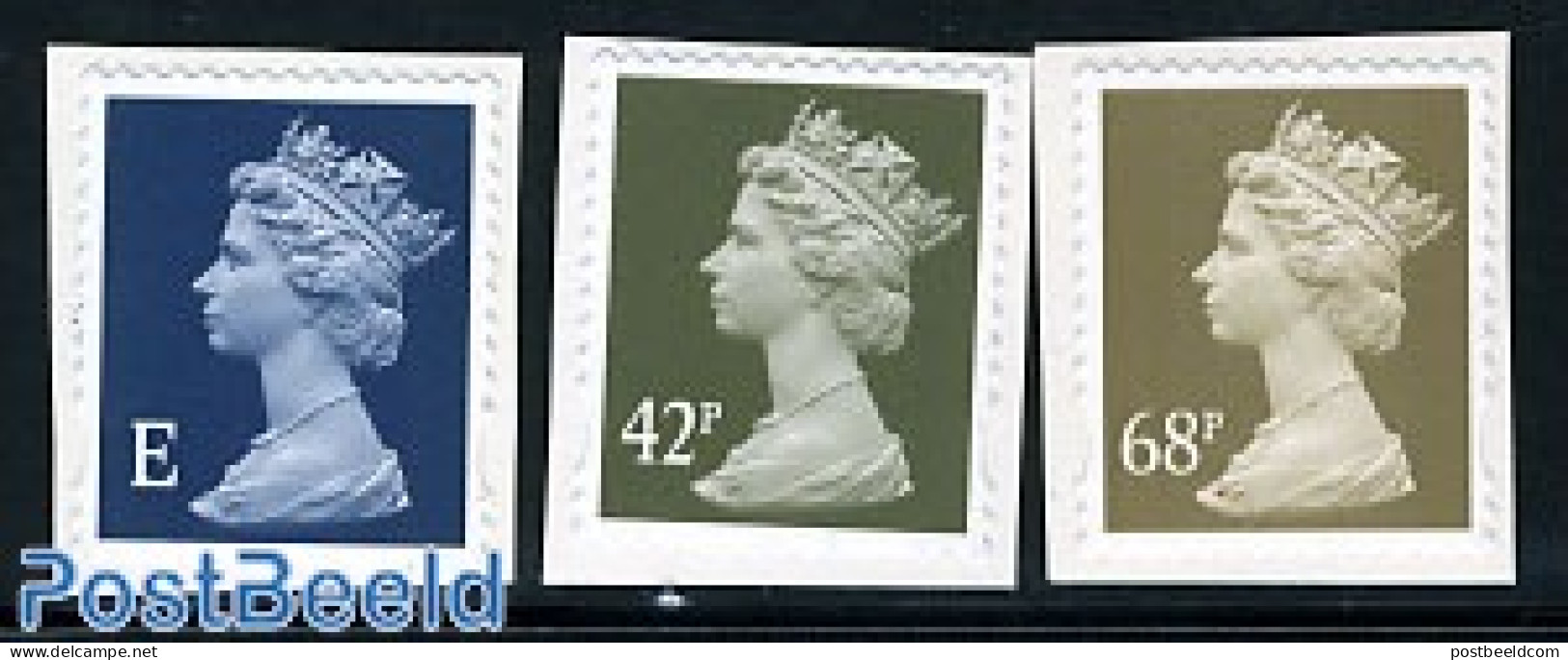 Great Britain 2002 Definitives 3v S-a, Mint NH - Ungebraucht