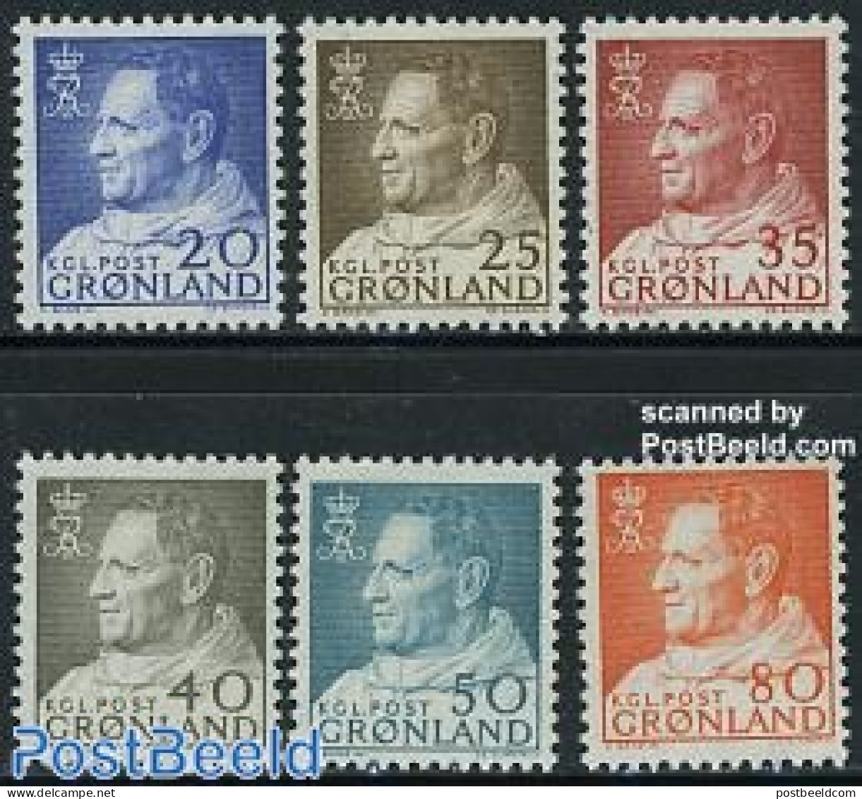 Greenland 1963 Definitives 6v, Mint NH - Nuovi