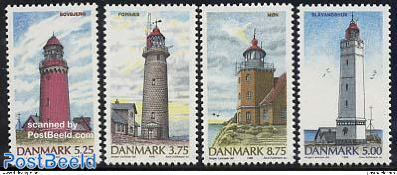 Denmark 1996 Lighthouses 4v, Mint NH, Various - Lighthouses & Safety At Sea - Nuovi