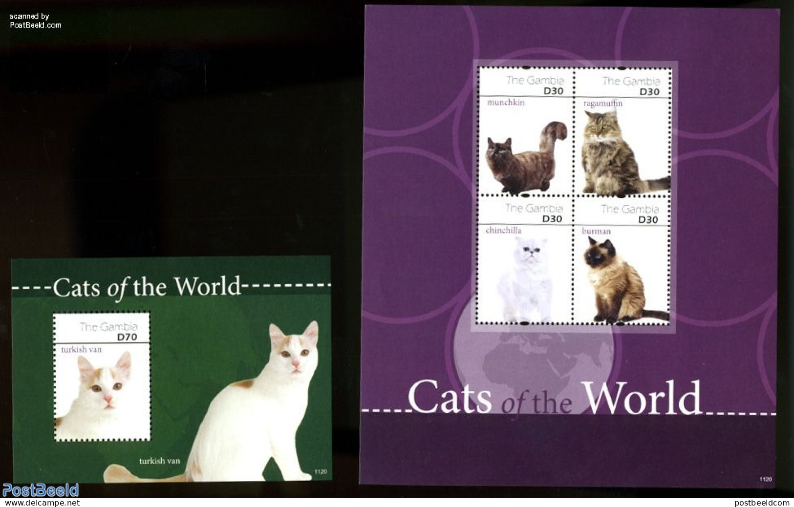 Gambia 2011 Cats 2 S/s, Mint NH, Nature - Cats - Gambia (...-1964)