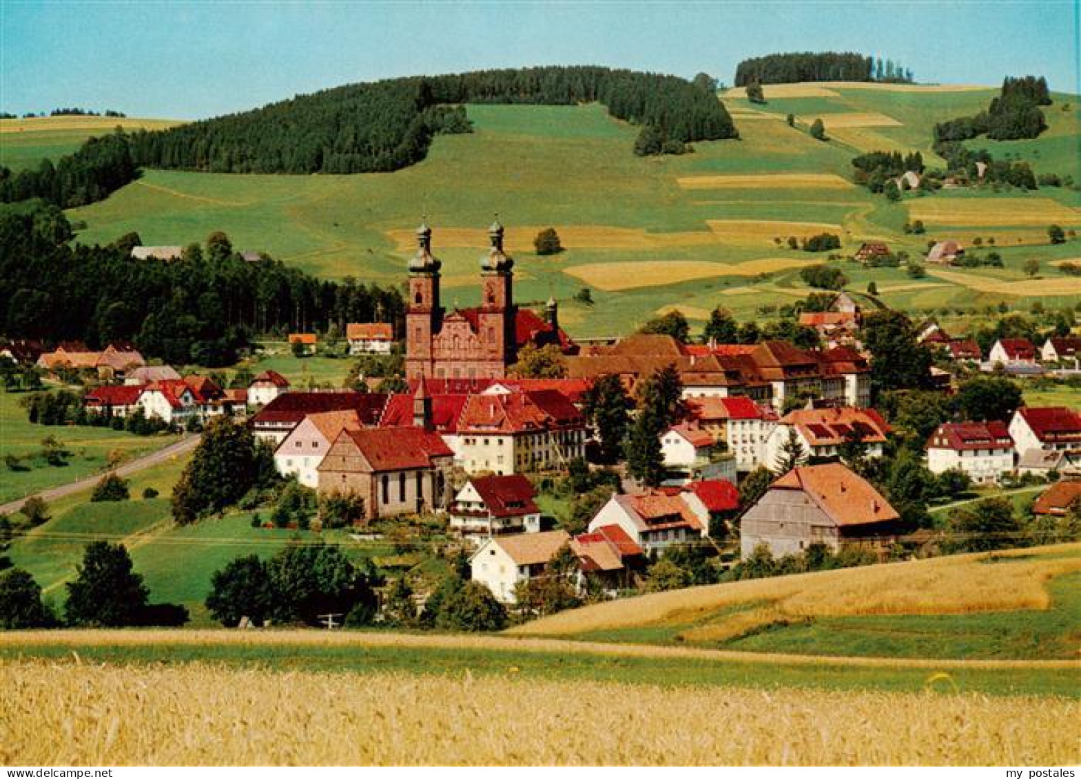 73929325 St_Peter_Schwarzwald Panorama Kirche - St. Peter