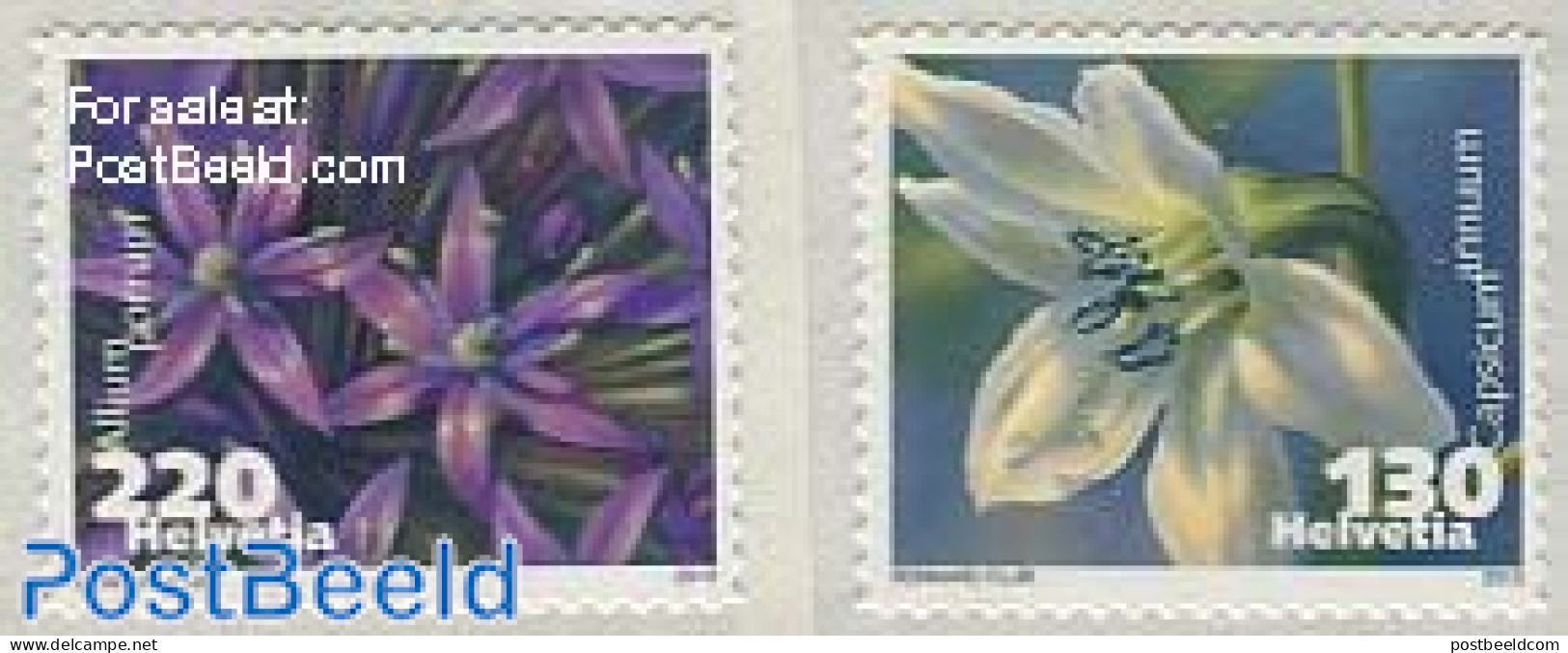 Switzerland 2013 Flowers 2v S-a, Mint NH, Nature - Flowers & Plants - Unused Stamps