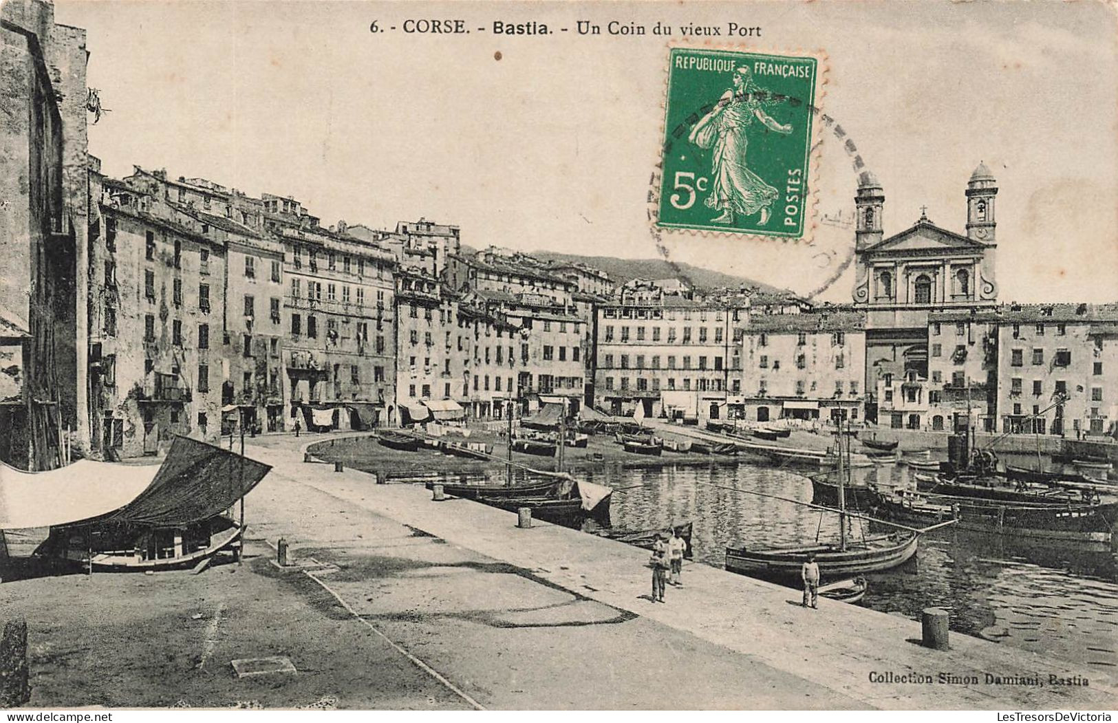 FRANCE - Corse - Bastia - Un Coin Du Vieux Port - Bateaux - Animé - Coll Simon Damiani - Carte Postale Ancienne - Bastia