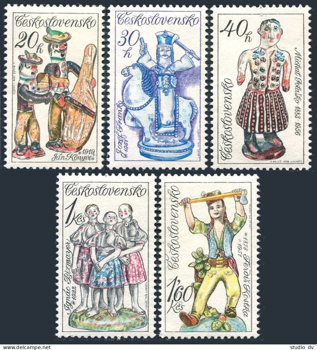 Czechoslovakia 2212-2216, MNH. Michel 2479-2483. Slovak Ceramics, 1978. - Ungebraucht