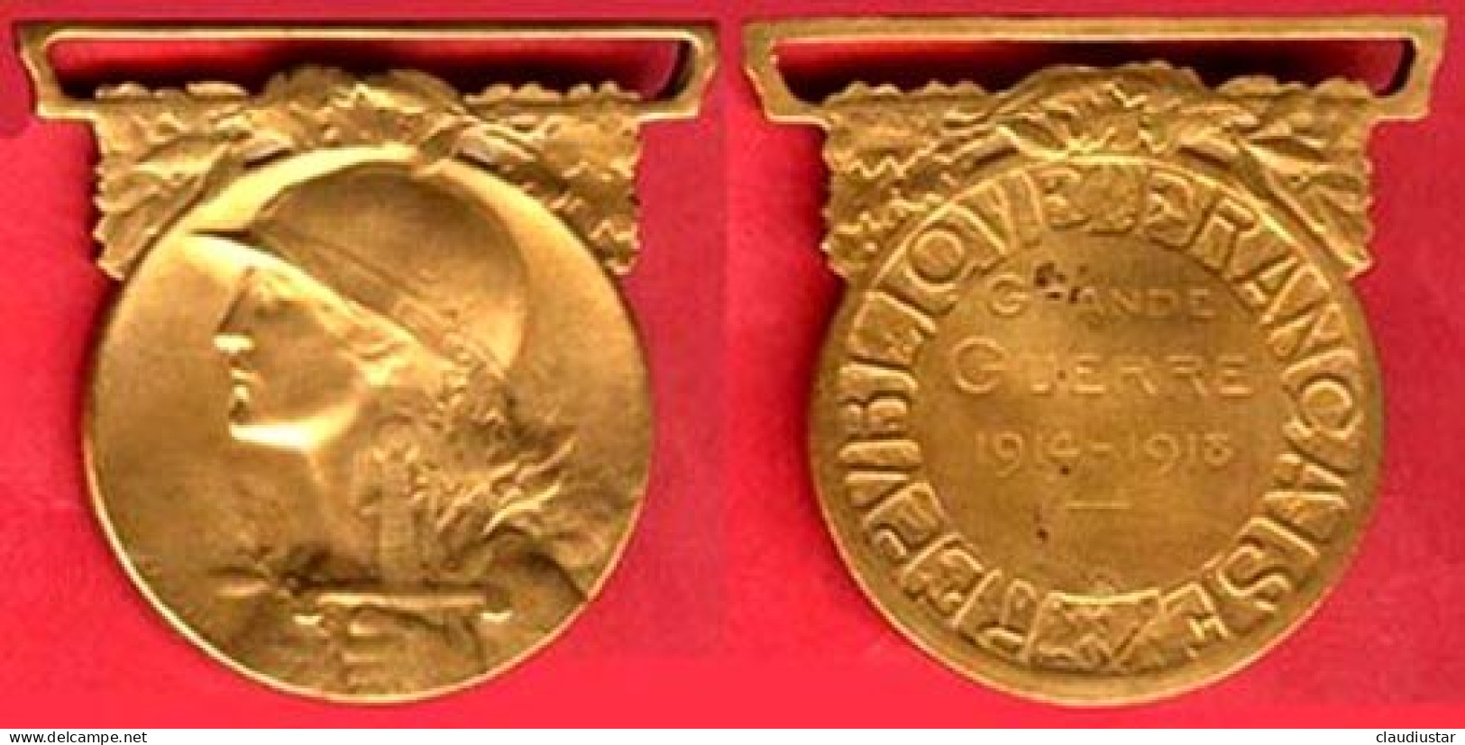 ** MEDAILLE  GRANDE  GUERRE  1914  - 1918 ** - 1914-18