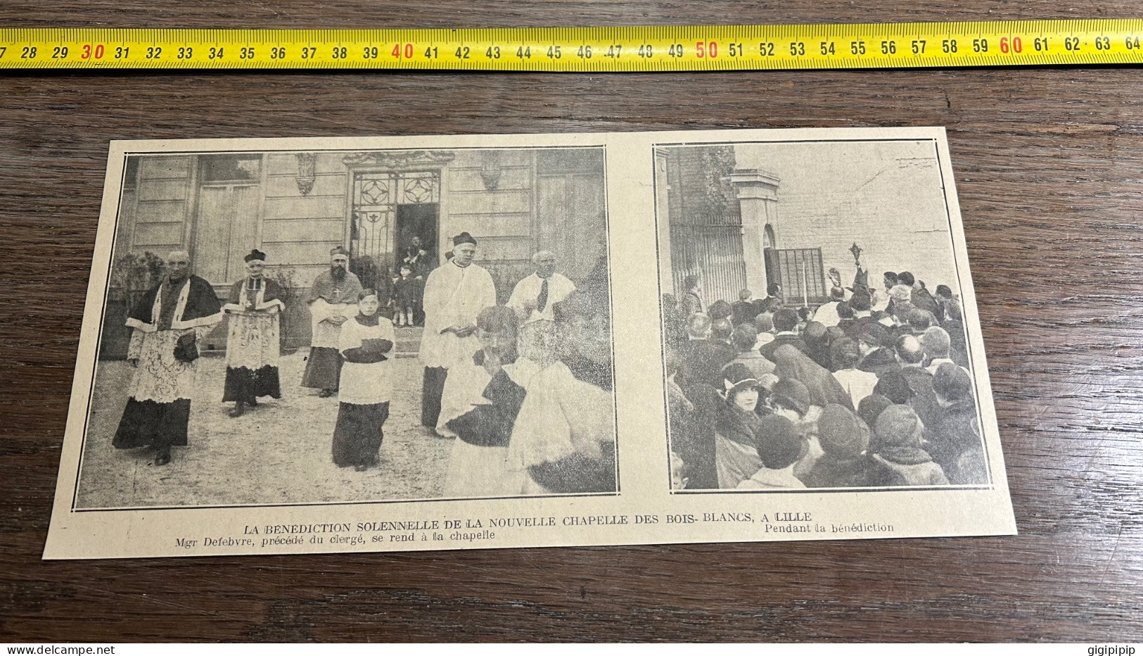 1930 GHI15 Bénédiction Solennelle La Nouvelle  CHAPELLE DES BOIS. BLANCS, A Lille - Sammlungen