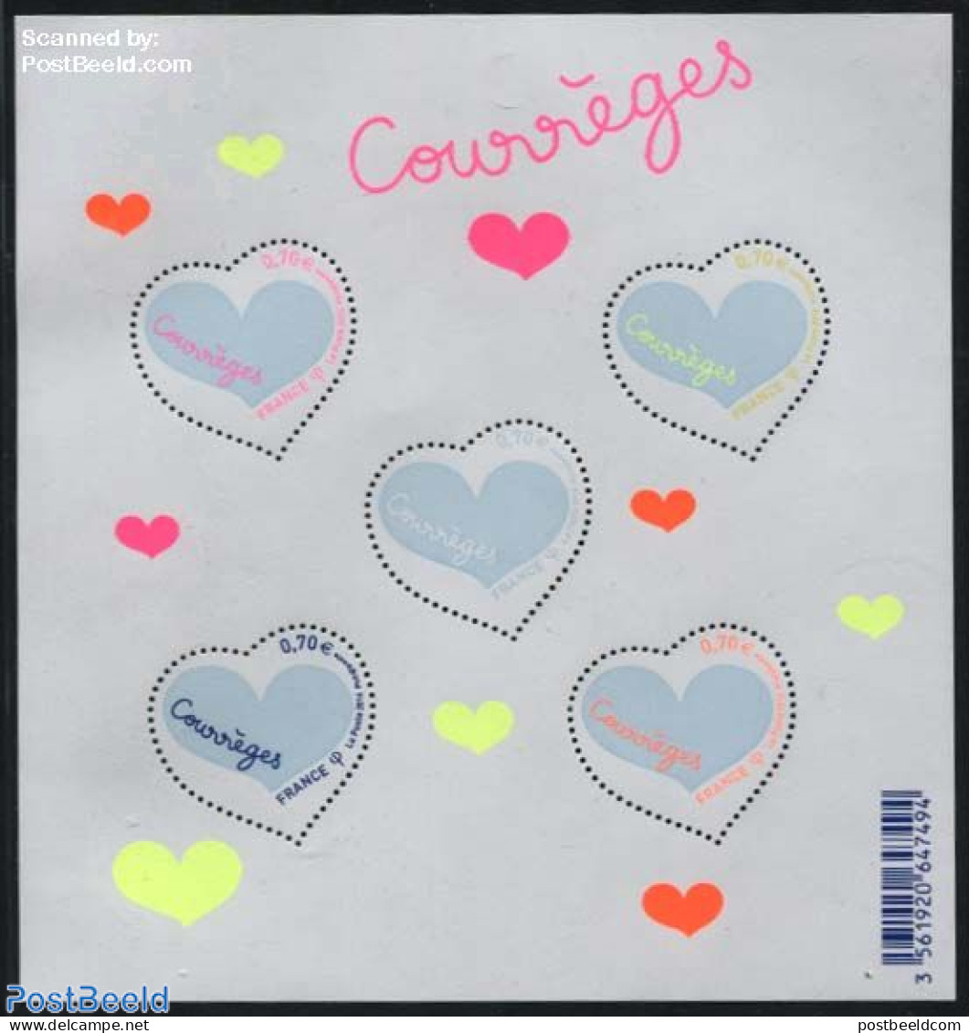 France 2016 Heart Courreges S/s, Mint NH - Ungebraucht